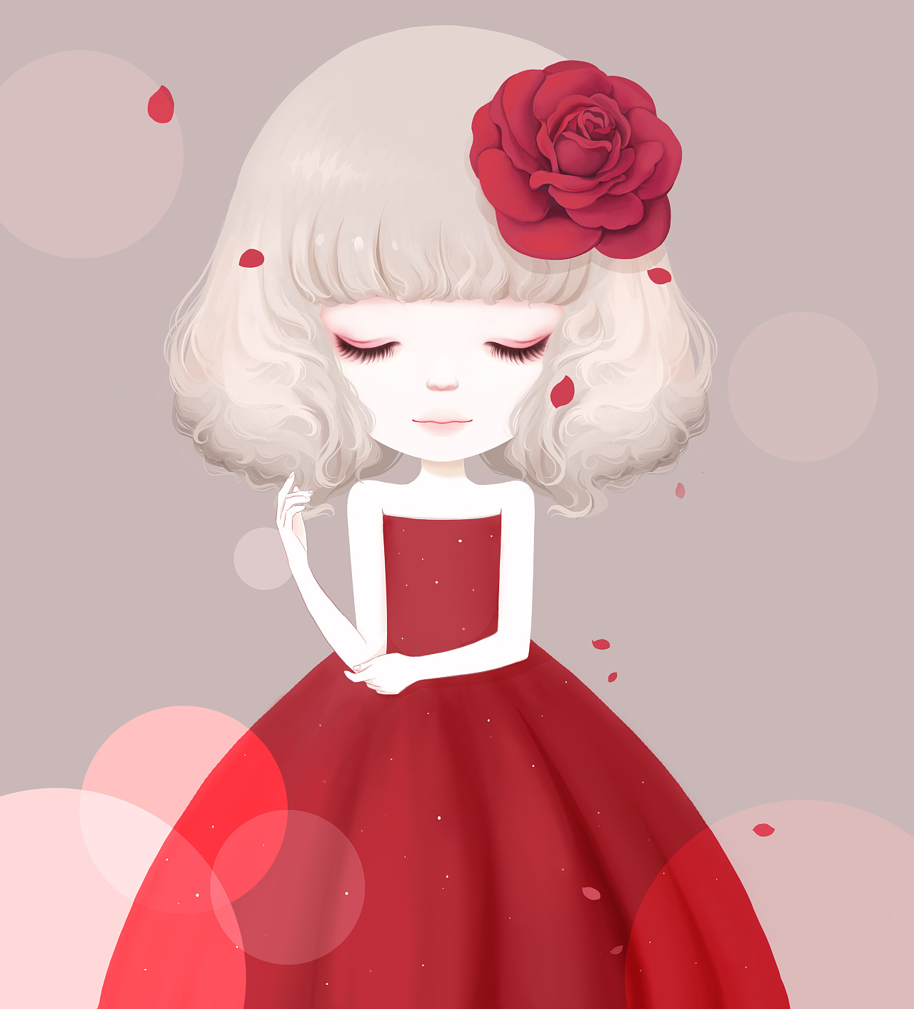 花花姑娘|插画|商业插画|桑诶姆 - 原创作品 - 站酷 (zcool)