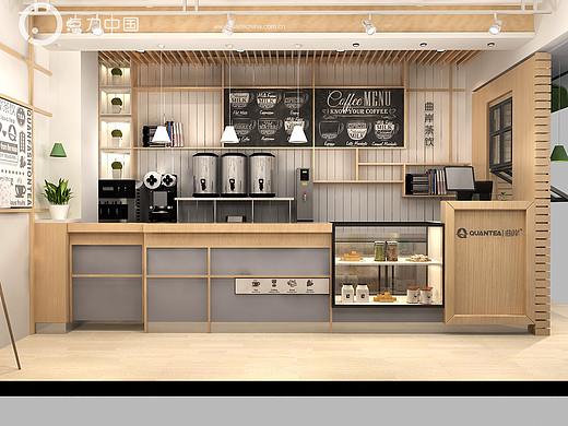 奶茶店效果图、水吧效果图
