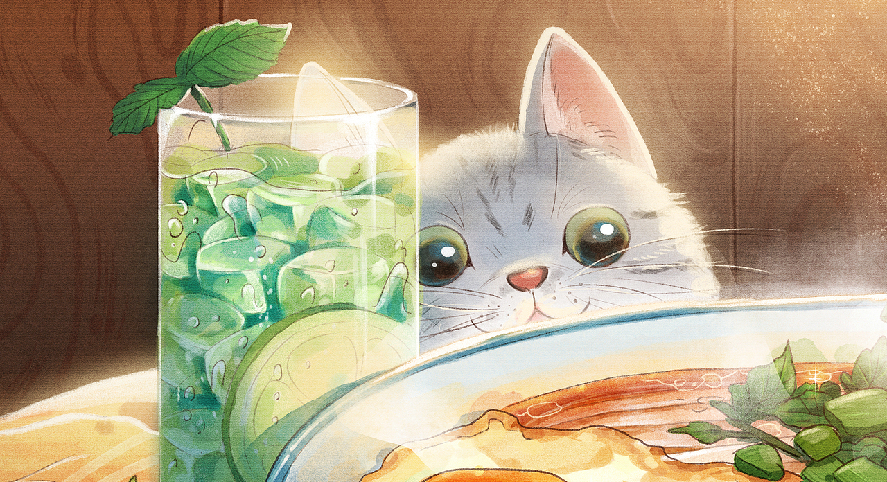 做食物乐此不疲！（图ZMjU1MDkwMzE2） - 商业插画 - 站酷设计师三三三呀原创素材 - 站酷ZCOOL