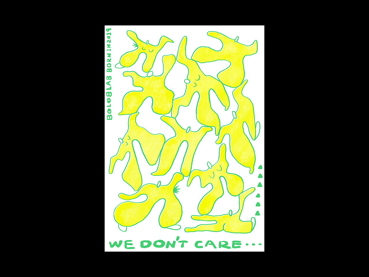 摊手系列插画海报