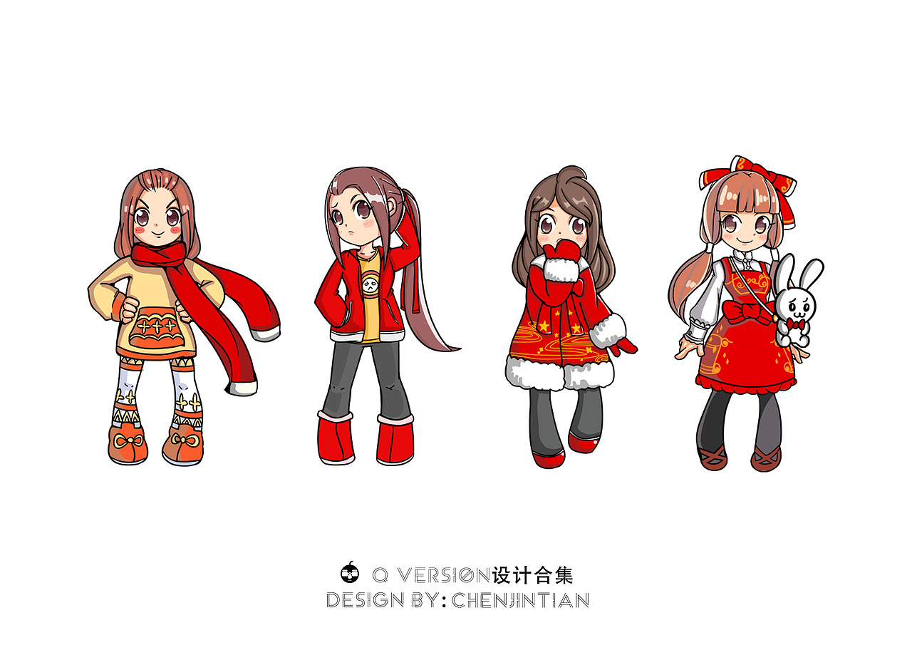 q版设定（图ZMTE5NTU3OTM2） - 其他动漫 - 站酷设计师肥仔添叔原创素材 - 站酷ZCOOL