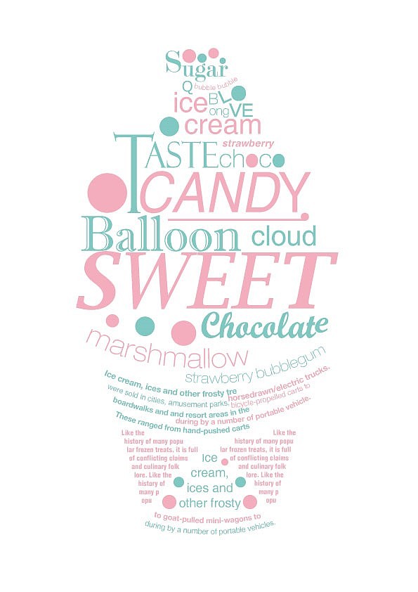 纯文字海报设计