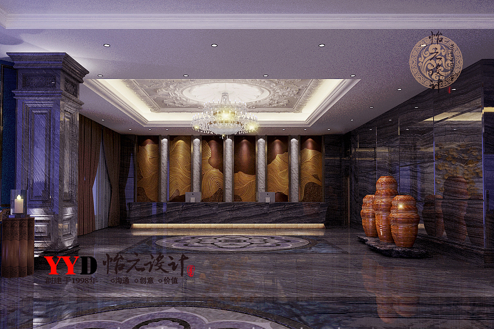 星级酒店门厅效果图设计