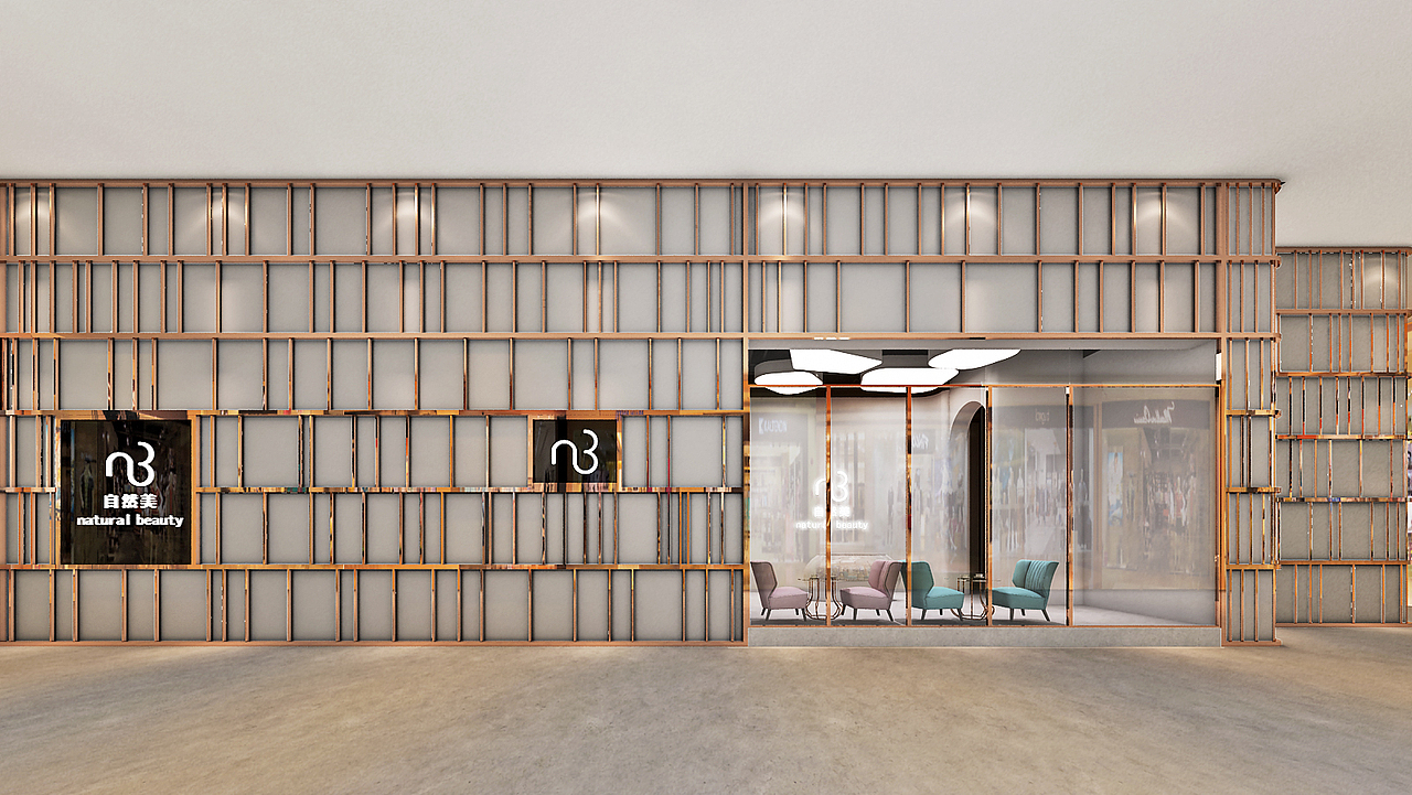 时尚简洁医美护肤品牌店铺设计（图ZMTUwMDM1MzM2） - 家装设计 - 站酷设计师7KK家装工装设计原创素材 - 站酷ZCOOL