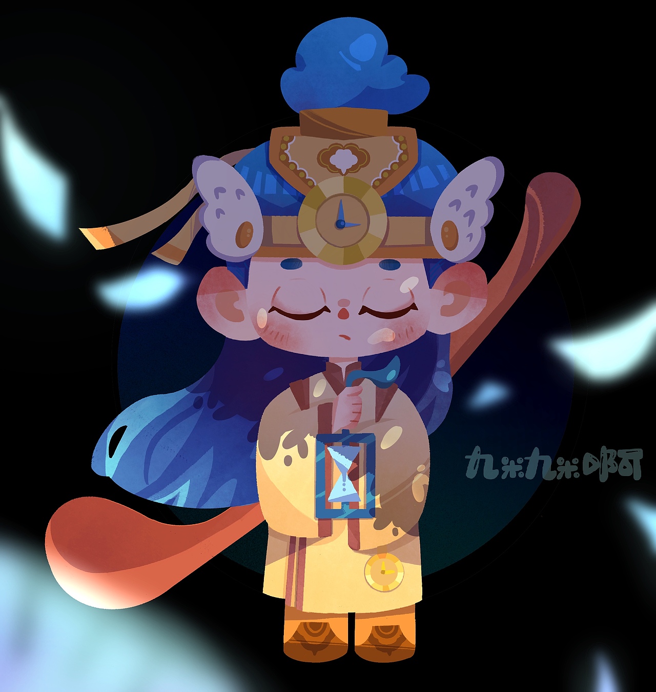 Q版儿童插画人物设定/国风