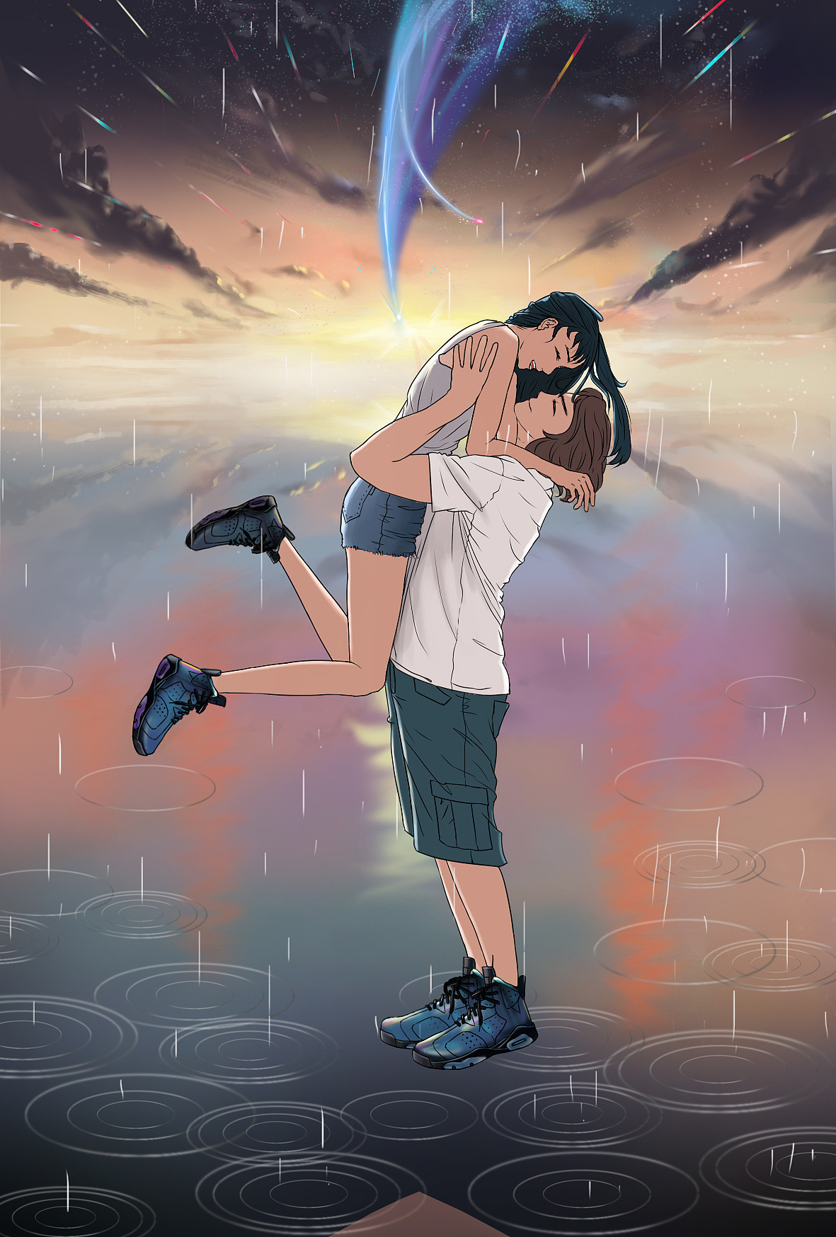 情侣（图ZMTUyMzYzODk2） - 商业插画 - 站酷设计师杨轶华原创素材 - 站酷ZCOOL