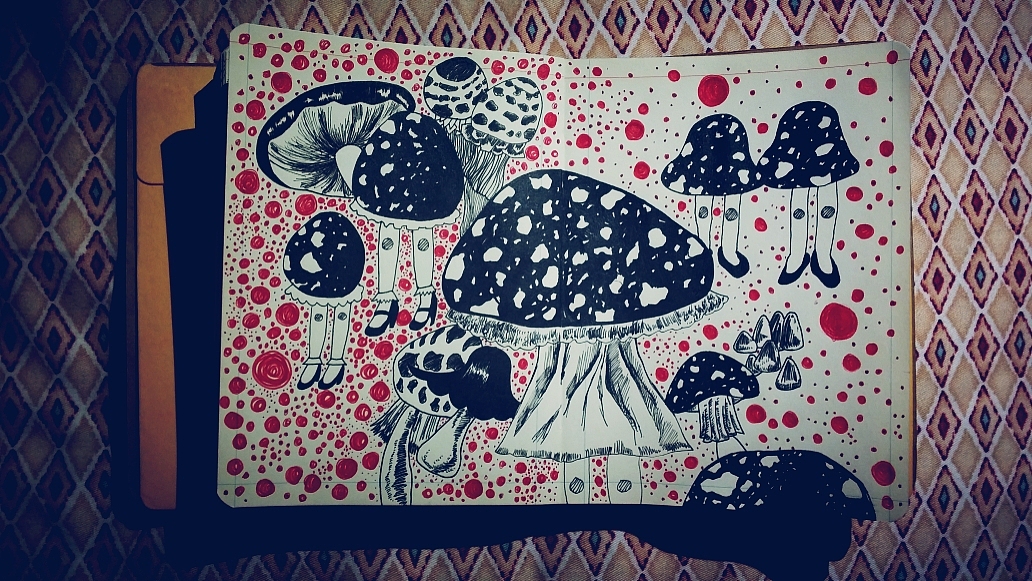 蘑菇（图ZMzk2MjM5NDg=） - 创作习作 - 站酷设计师朱豆人REA原创素材 - 站酷ZCOOL