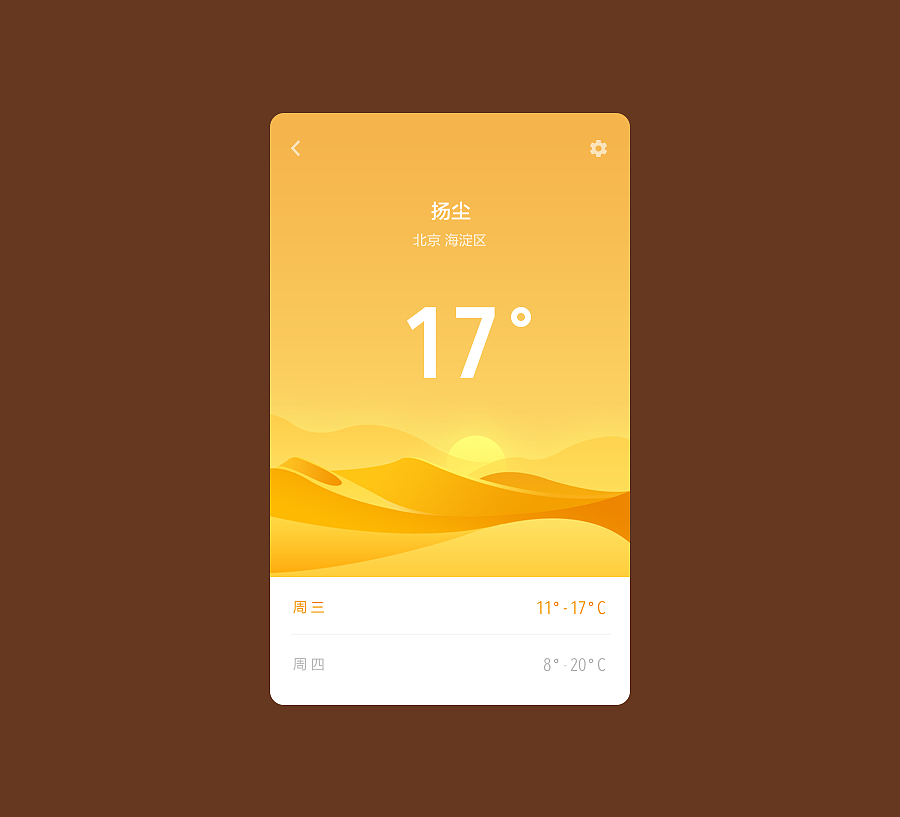 近期 dribbble 合集 — 天气系列（图ZMzg2NzQ3MzY=） - APP界面 - 站酷设计师秀元原创素材 - 站酷ZCOOL