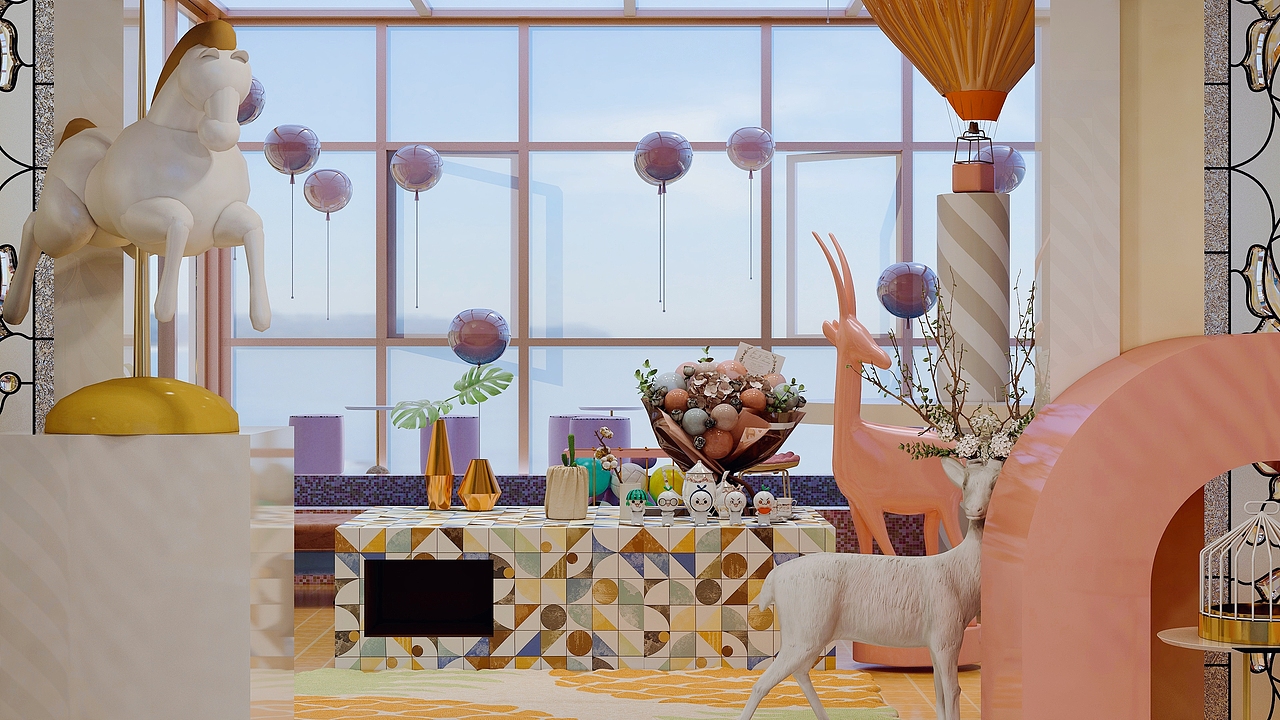 下面我们已经进入第二个用餐区了。
<br>这里有沙发位，中间料理台位，搭配吧台椅。边上也有吧台为和爱心用餐区。