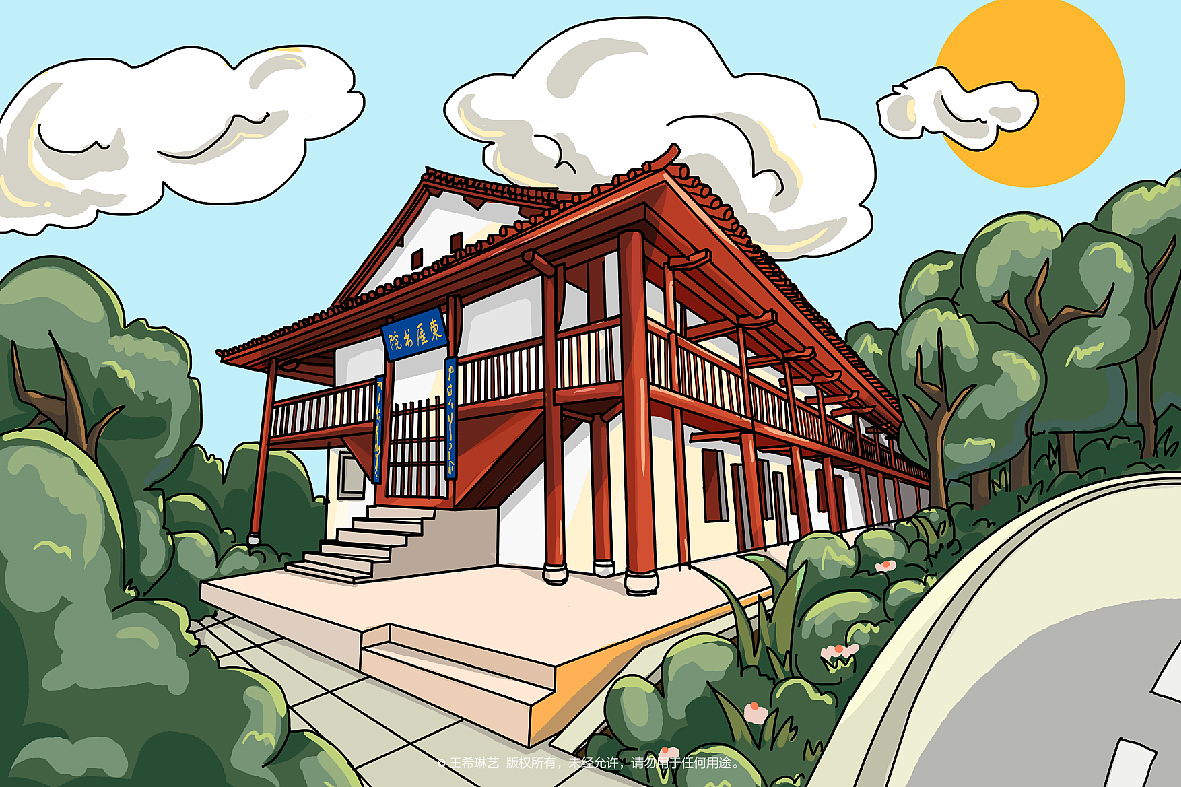 昆明建筑（图ZMTkyMTI4MzQ0） - 商业插画 - 站酷设计师Celine希琳原创素材 - 站酷ZCOOL