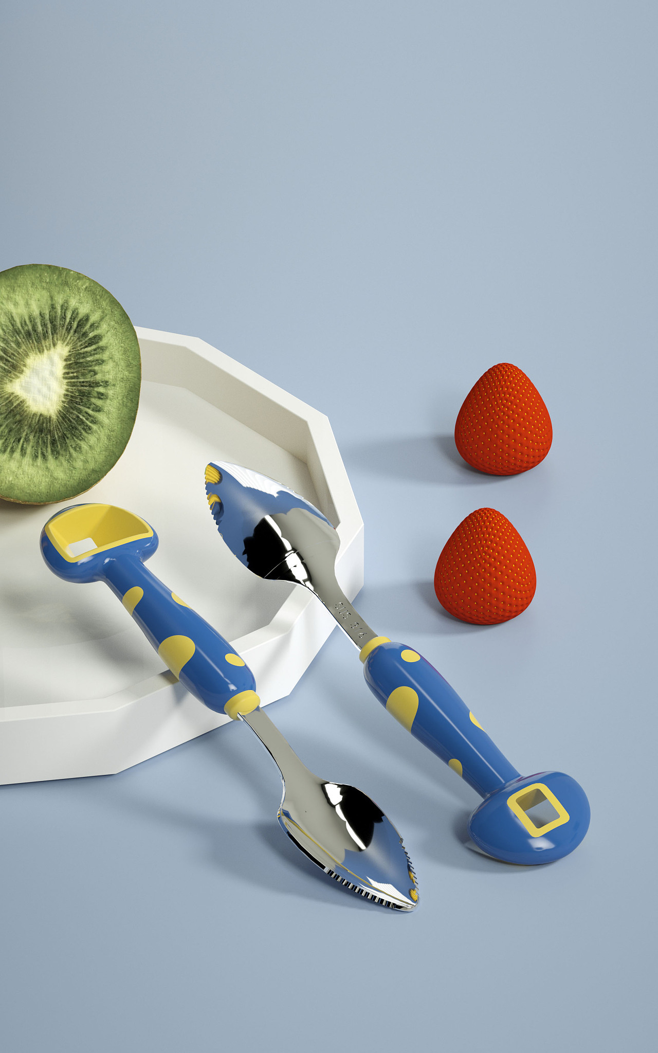 【母婴用品】宝宝挖泥勺汤勺儿童餐具详情设计