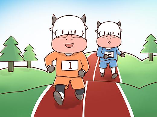 赛跑牛