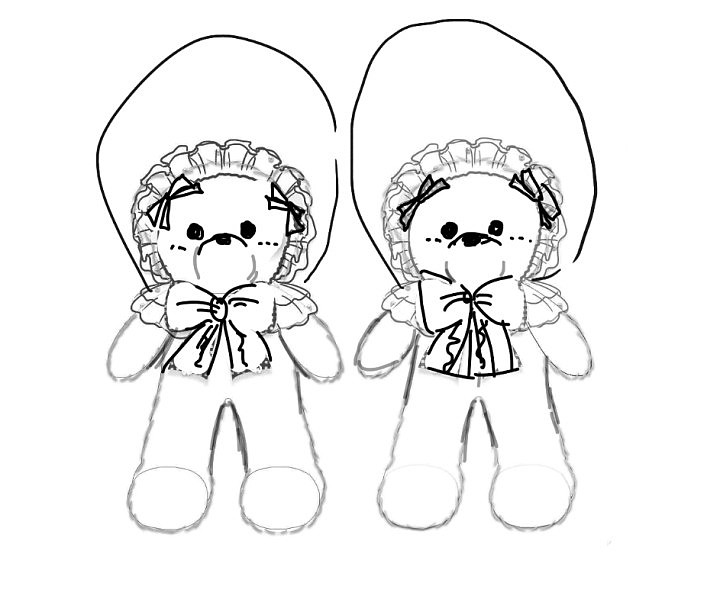 Loly bear立体挎包-35CM