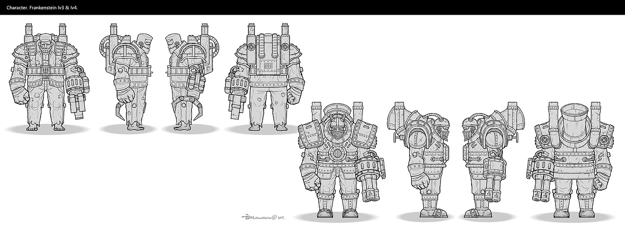 一组欧美卡通角色原画（图ZOTEzOTA4ODQ=） - 游戏原画 - 站酷设计师云师兄1983原创素材 - 站酷ZCOOL