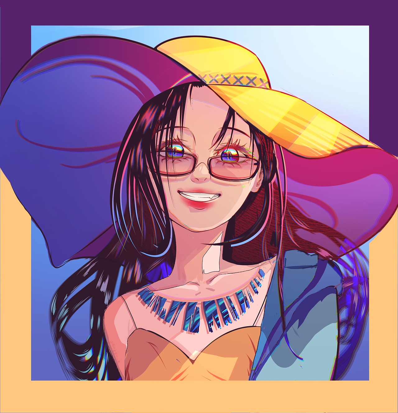 昭和复古插画/2|插画|创作习作|雨中逃窜的小鱼 - 原创作品 - 站酷