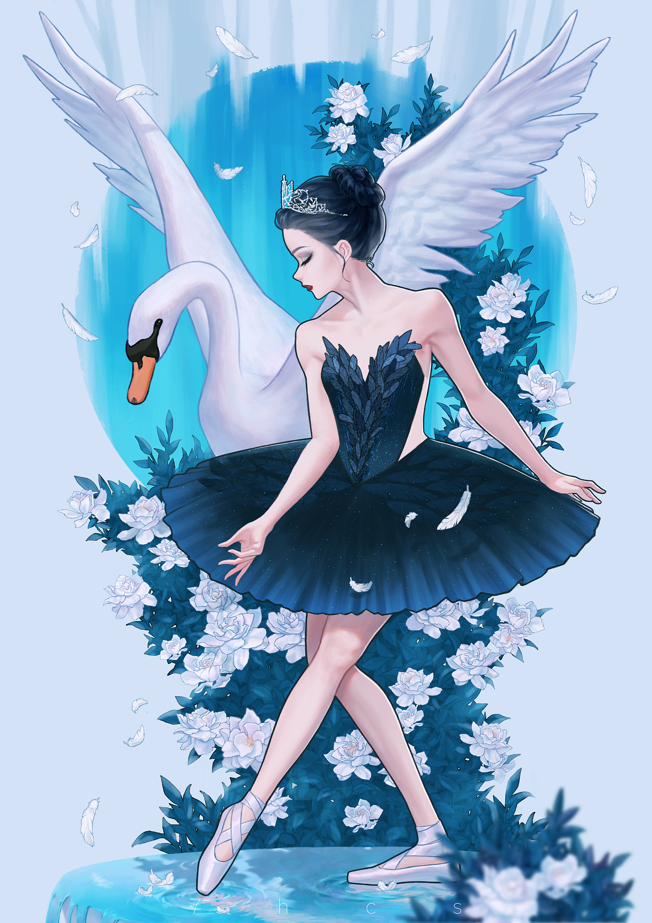 芭蕾与花_7号刺杉-站酷zcool