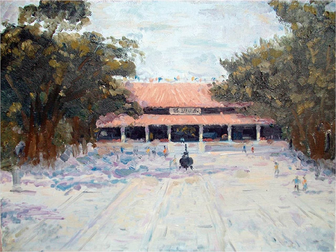 油画-泉州开元寺