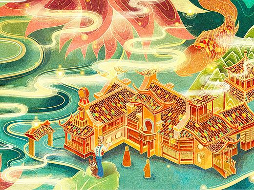 【梦幻花园】KV插画