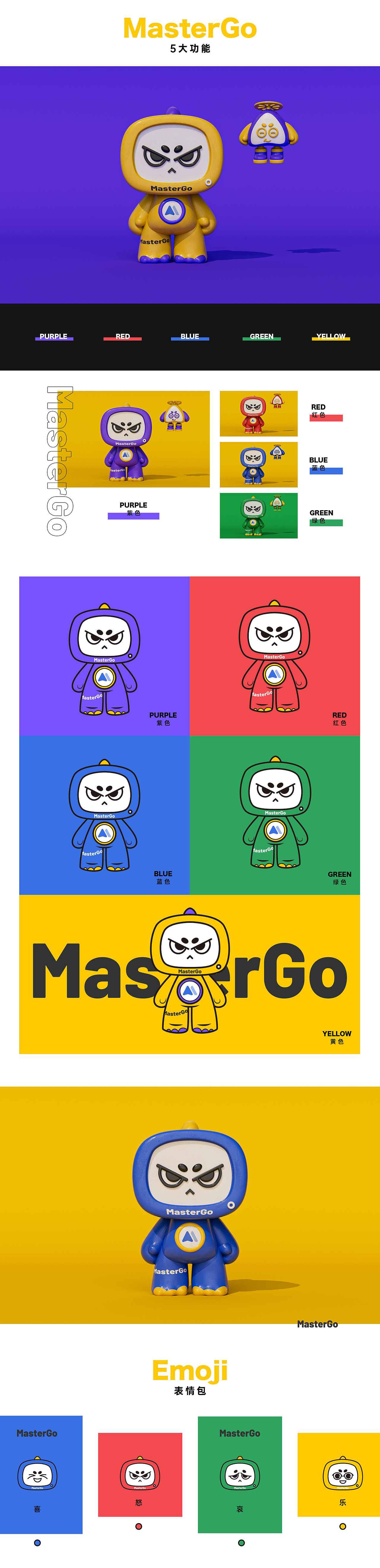 MasterGo IP设计-M墩墩与小M（图ZMzA1MTI3OTYw） - IP形象 - 站酷设计师小明不是小名原创素材 - 站酷ZCOOL