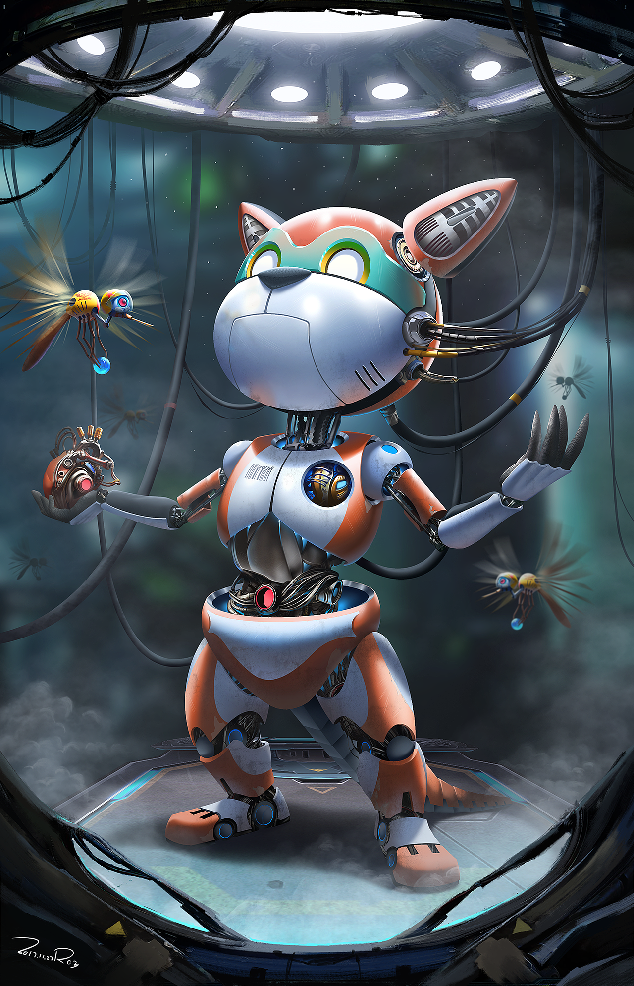 机器小袋鼠一枚|插画|商业插画|芝麻大王_原创作品-站酷zcool