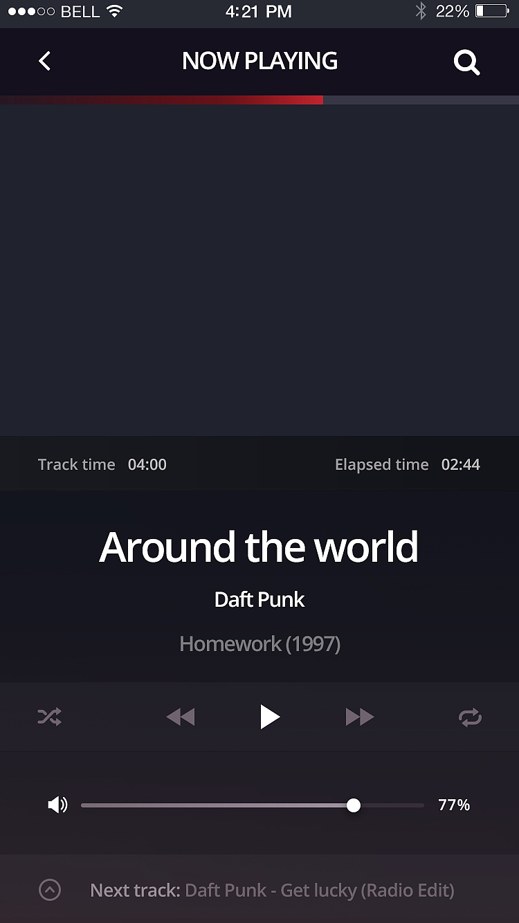 iPhone 6 音乐播放器APP