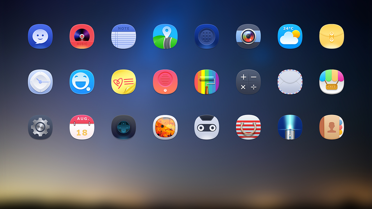 手机主题图标（图ZNjI2NjQ2NDQ=） - 图标 - 站酷设计师belancey原创素材 - 站酷ZCOOL