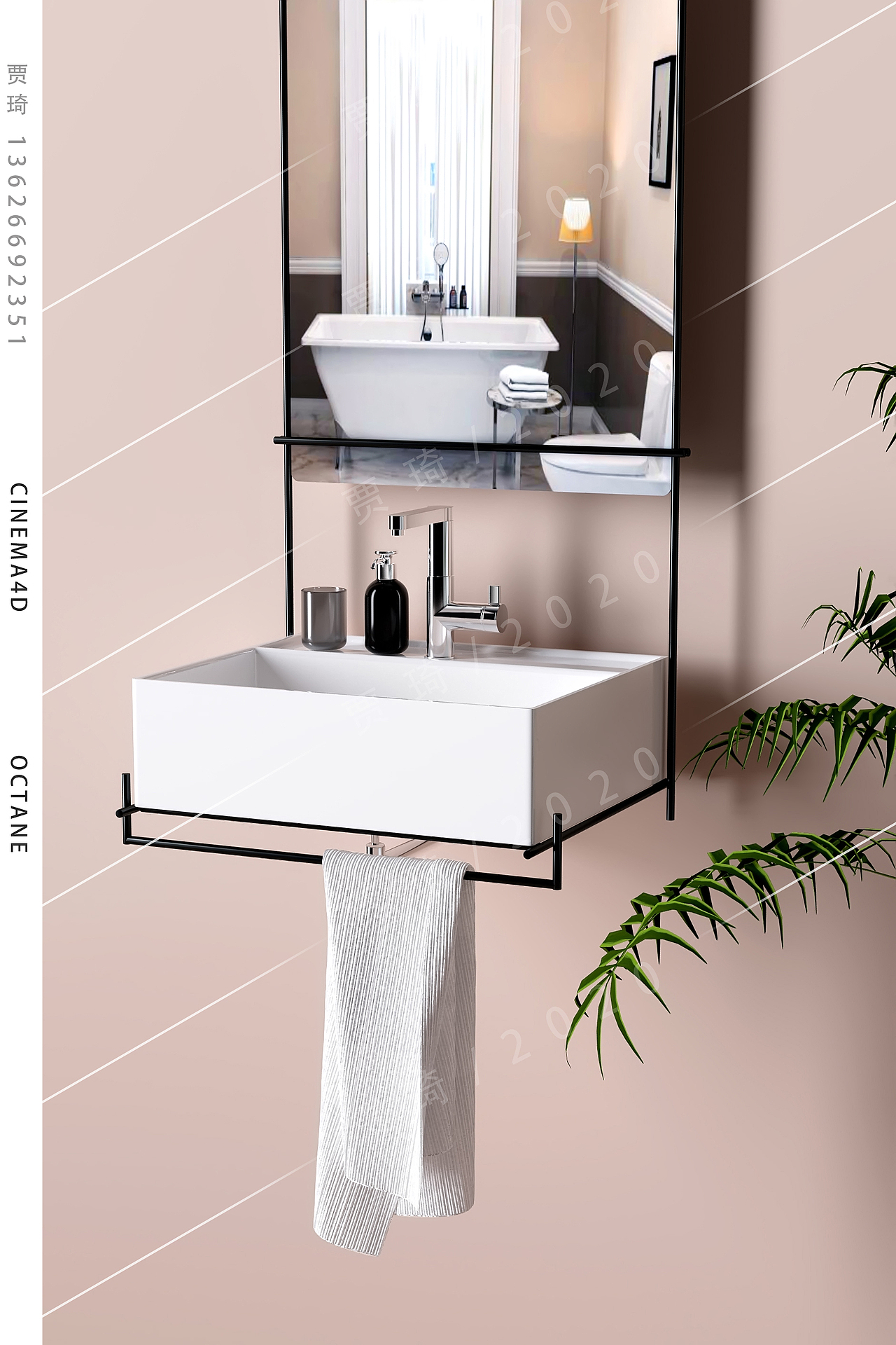 水龙头场景建模渲染（图ZMjM3ODE2Nzcy） - 产品 - 站酷设计师贾琦原创素材 - 站酷ZCOOL