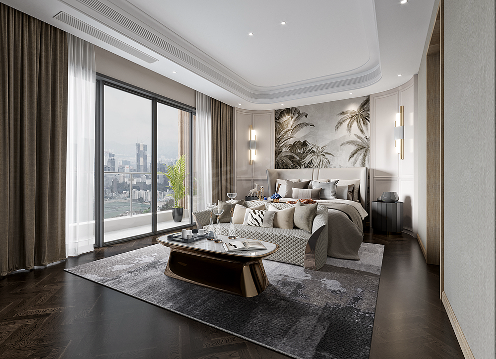 龙湖新江与城天越装修,联排别墅户型改造设计,现代轻奢