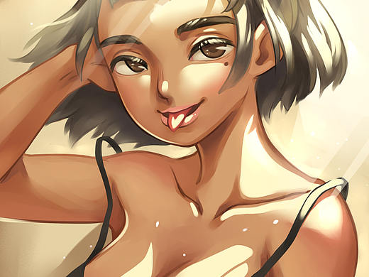 女孩-随笔（个人主页-ZMjUxMzAwMzI=） - 艺术插画 - 站酷设计师刘大力的小黑屋原创素材 - 站酷ZCOOL