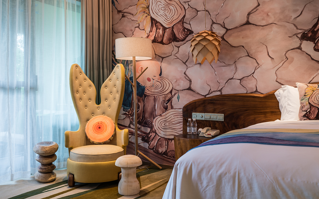 槿纹新作 | 峨眉山悟啦啦亲子酒店（图ZMTQ4MjIyMjY0） - 家装设计 - 站酷设计师槿纹设计原创素材 - 站酷ZCOOL