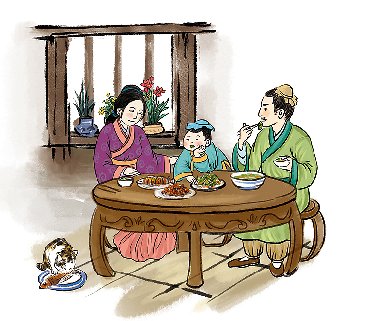 幼儿教育，国学幼儿用书插画，国画风。（图ZNTQ2ODkxNzI=） - 儿童插画 - 站酷设计师xiaohulu原创素材 - 站酷ZCOOL