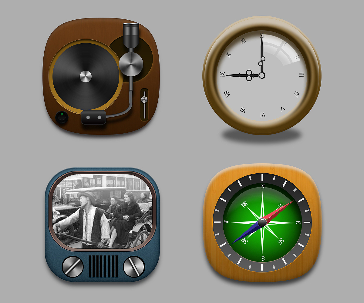 拟物化图标（图ZOTA1ODIxNDg=） - 图标 - 站酷设计师兵仔原创素材 - 站酷ZCOOL