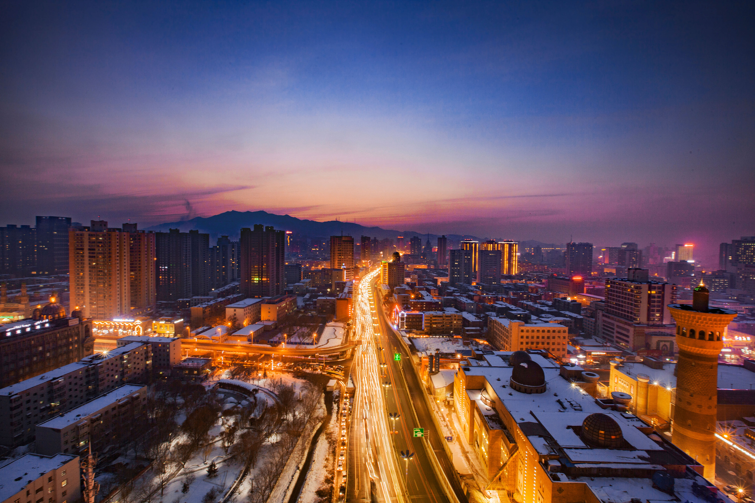 乌鲁木齐夜景 壁纸图片