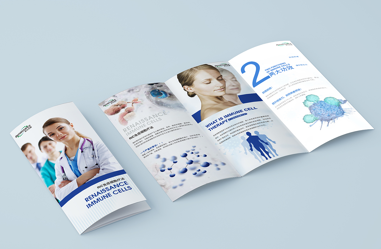 大健康行业品牌理念宣传折页