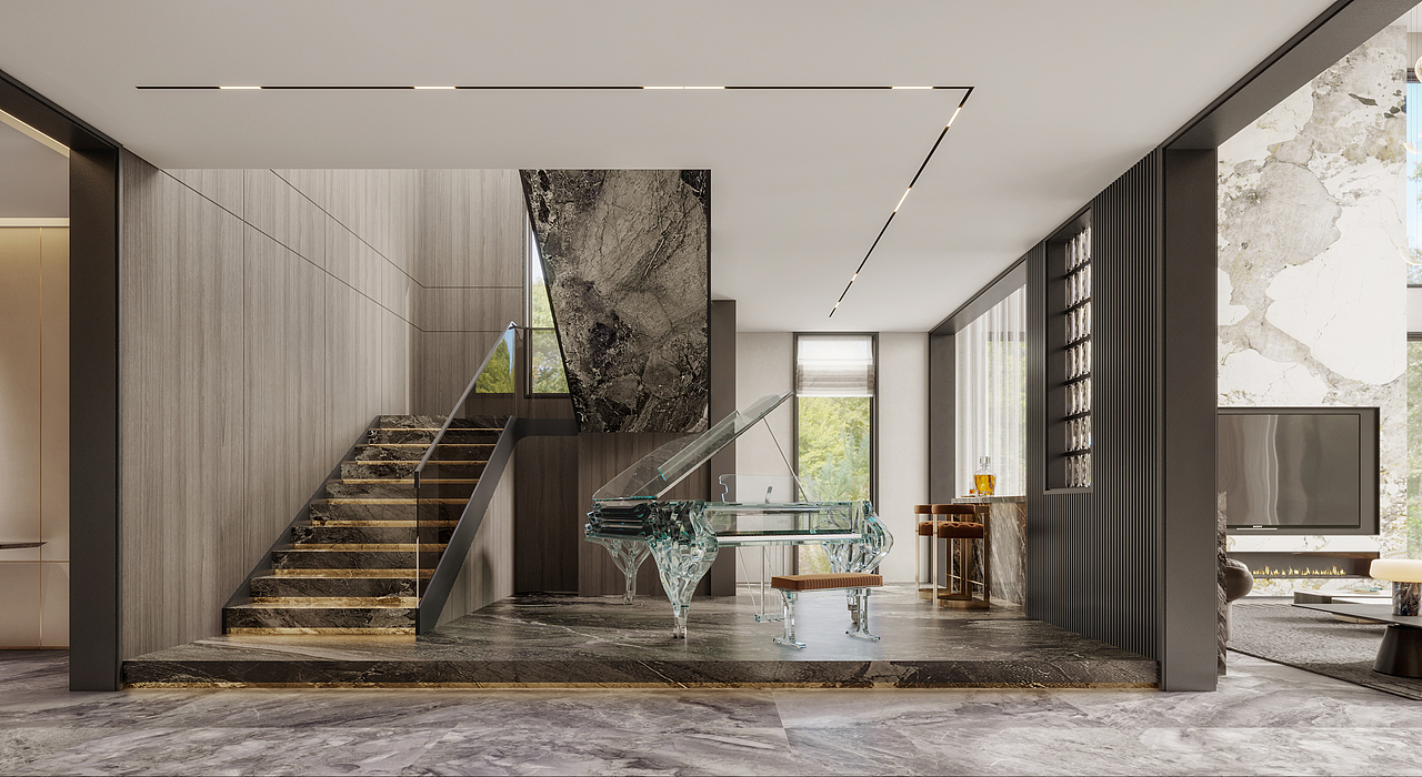 汤臣 | 别墅（图ZMjY4OTg2MDY0） - 家装设计 - 站酷设计师Jinx_Biaoxian原创素材 - 站酷ZCOOL