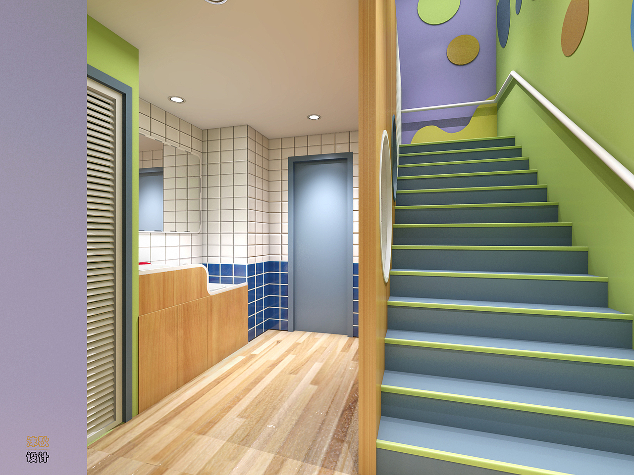 早教中心设计（图ZOTUzNDk3MTY=） - 家装设计 - 站酷设计师沫秋设计原创素材 - 站酷ZCOOL