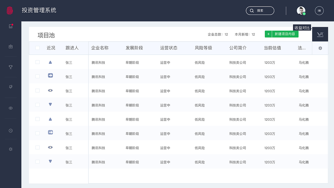 投资管理系统（图ZMTcxMzUyOTc2） - APP界面 - 站酷设计师wssshr原创素材 - 站酷ZCOOL