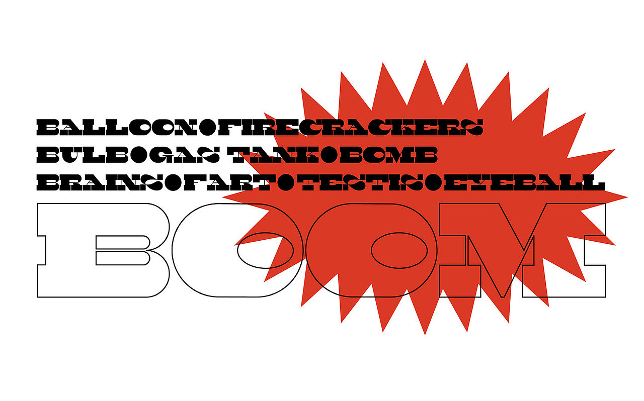 Boom typeface