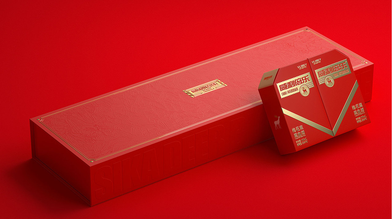 梅花鹿鹿血酒包装设计