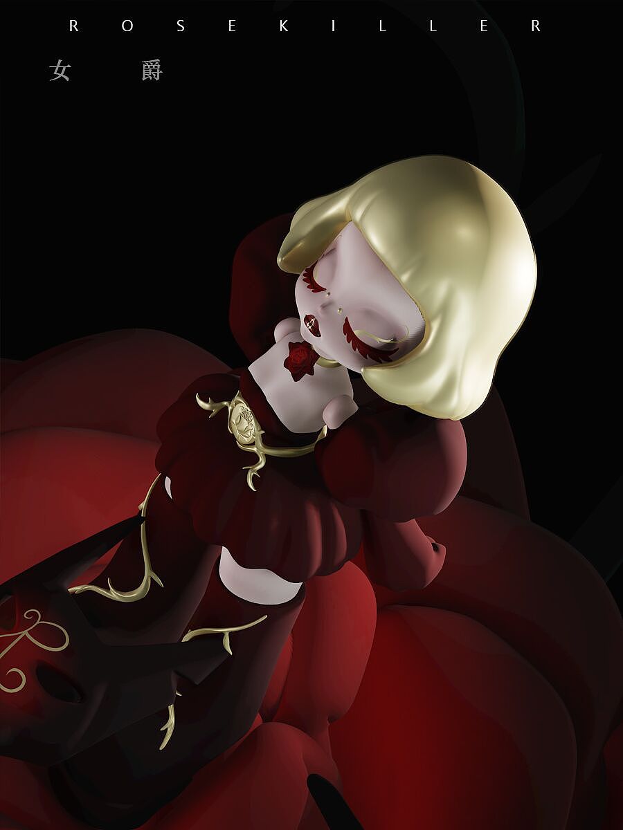 潮玩rosekiller女爵（图ZMjgxOTQyNTgw） - 手办/模玩 - 站酷设计师evil孵化师原创素材 - 站酷ZCOOL