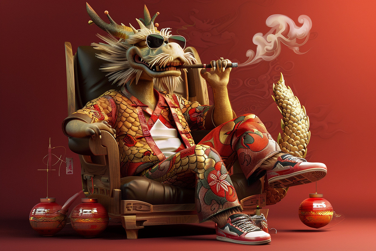 贵州龙大哥辣子鸡品牌，广告IP插画设计，广告人物创作（图ZMzYzNTEyMzI4） - IP形象 - 站酷设计师班尼設計工作室原创素材 - 站酷ZCOOL