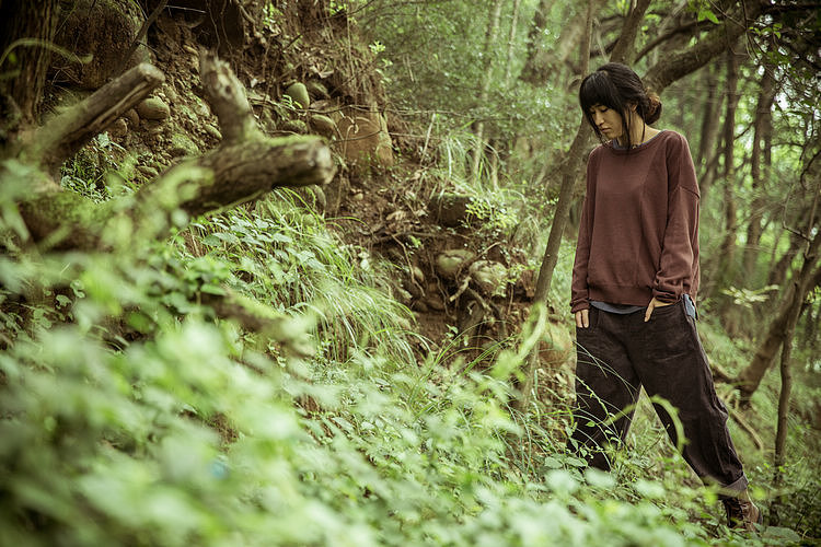 2013 秋装原创纯棉舒适宽松文艺风格套头针织衫毛衣