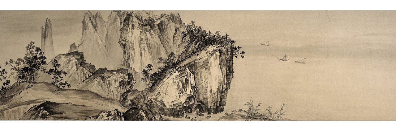 临《溪山清远图》