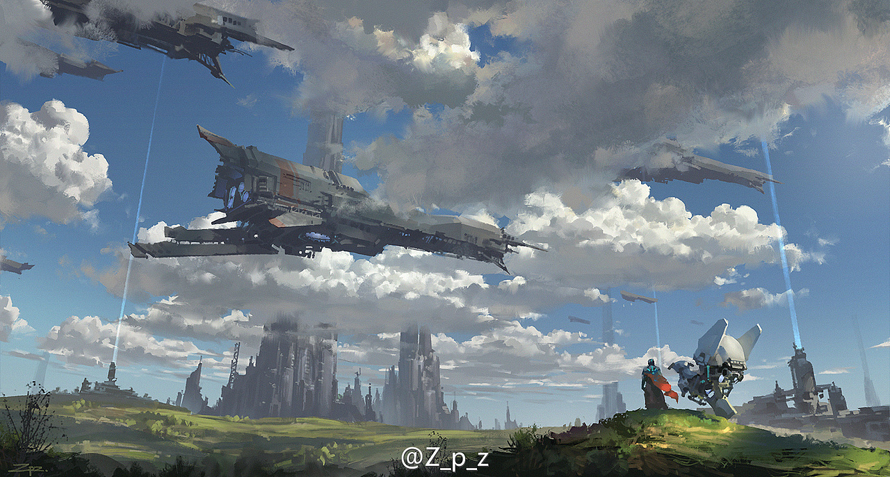 浅谈云的绘画表现（图ZMjU4MjE0MjQ=） - 概念设定 - 站酷设计师ZPZ_design原创素材 - 站酷ZCOOL