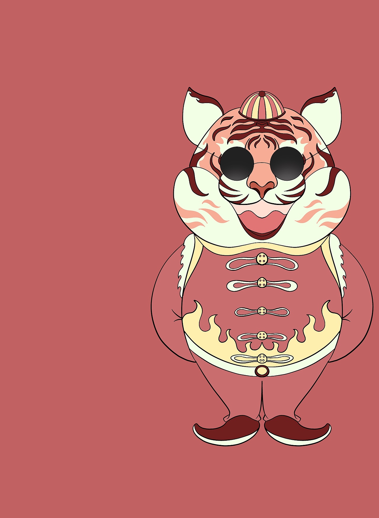 虎年ip形象插画设计（图ZMjgwOTgzODcy） - 商业插画 - 站酷设计师卡卡罗头原创素材 - 站酷ZCOOL