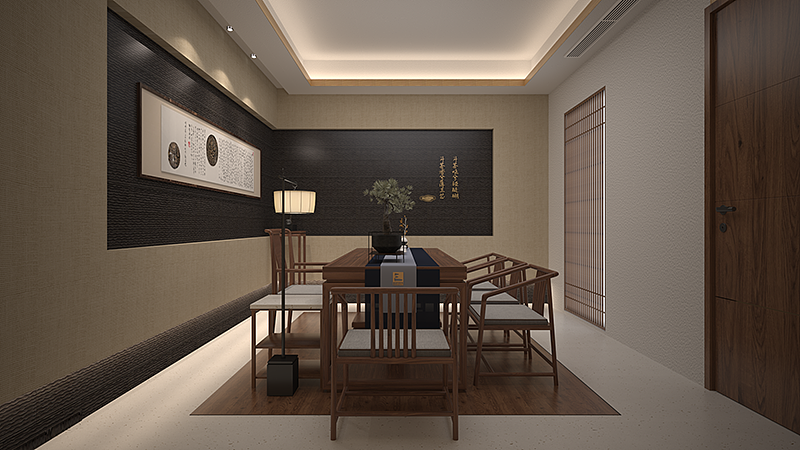 三饮道茶业空间（图ZMjM0Mzg3NDg0） - 家装设计 - 站酷设计师琮一品牌设计公司原创素材 - 站酷ZCOOL