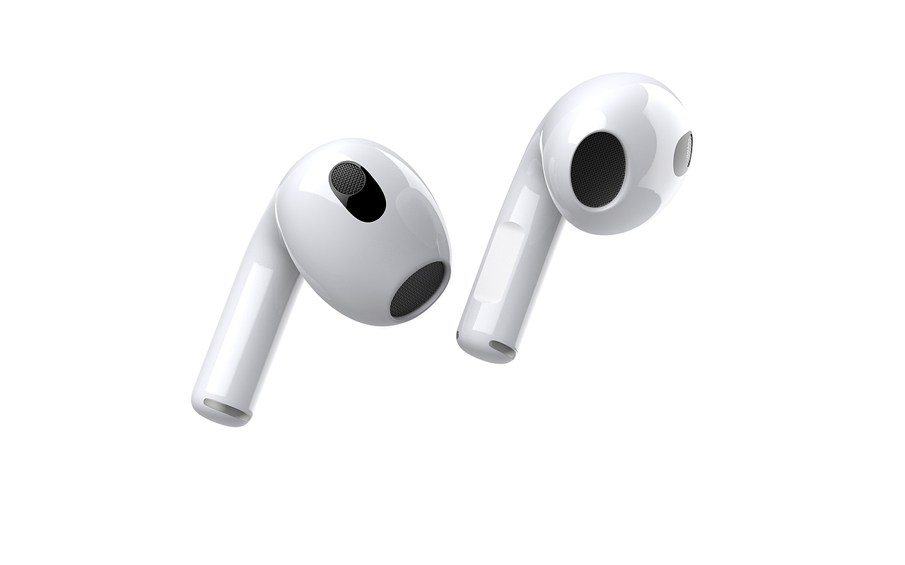 苹果耳机 Airpods 第三代 蓝牙耳机 模型渲染