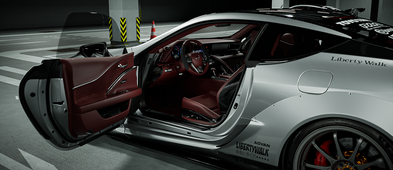 雷克萨斯LC500h  LBWK宽体套件 【重制版】   UE5渲染