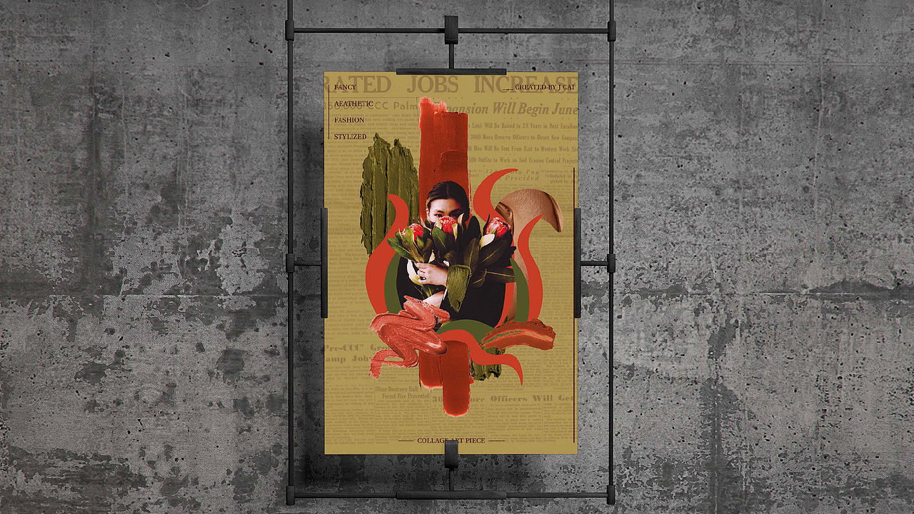 时尚人物海报设计 ｜ 拼贴设计 ｜ collage piece（图ZMjcxODA3MDg4） - 海报 - 站酷设计师UntitledONE原创素材 - 站酷ZCOOL