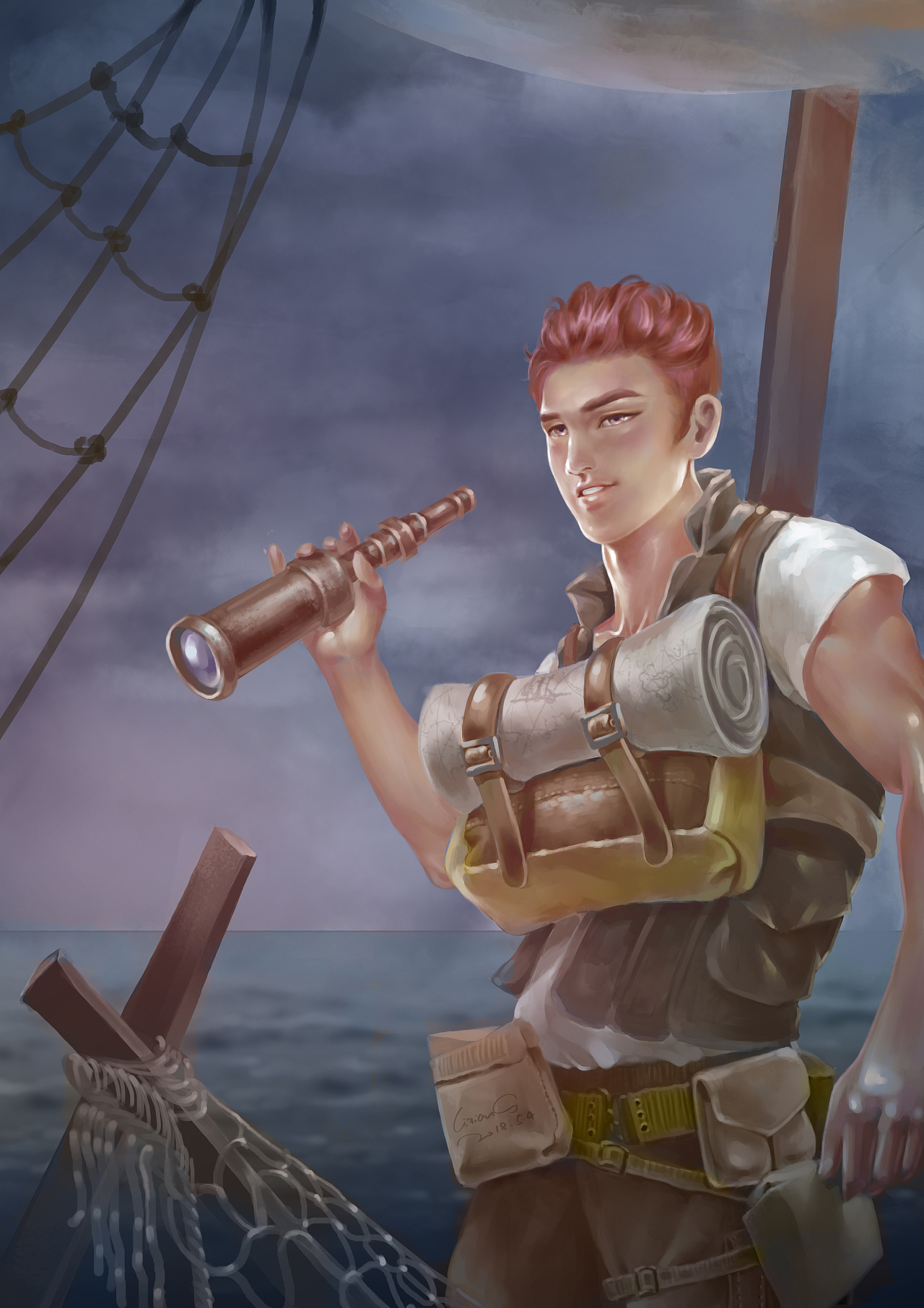 《冒险家》|插画|商业插画|李想cg作品集 - 原创作品 - 站酷 (zcool)